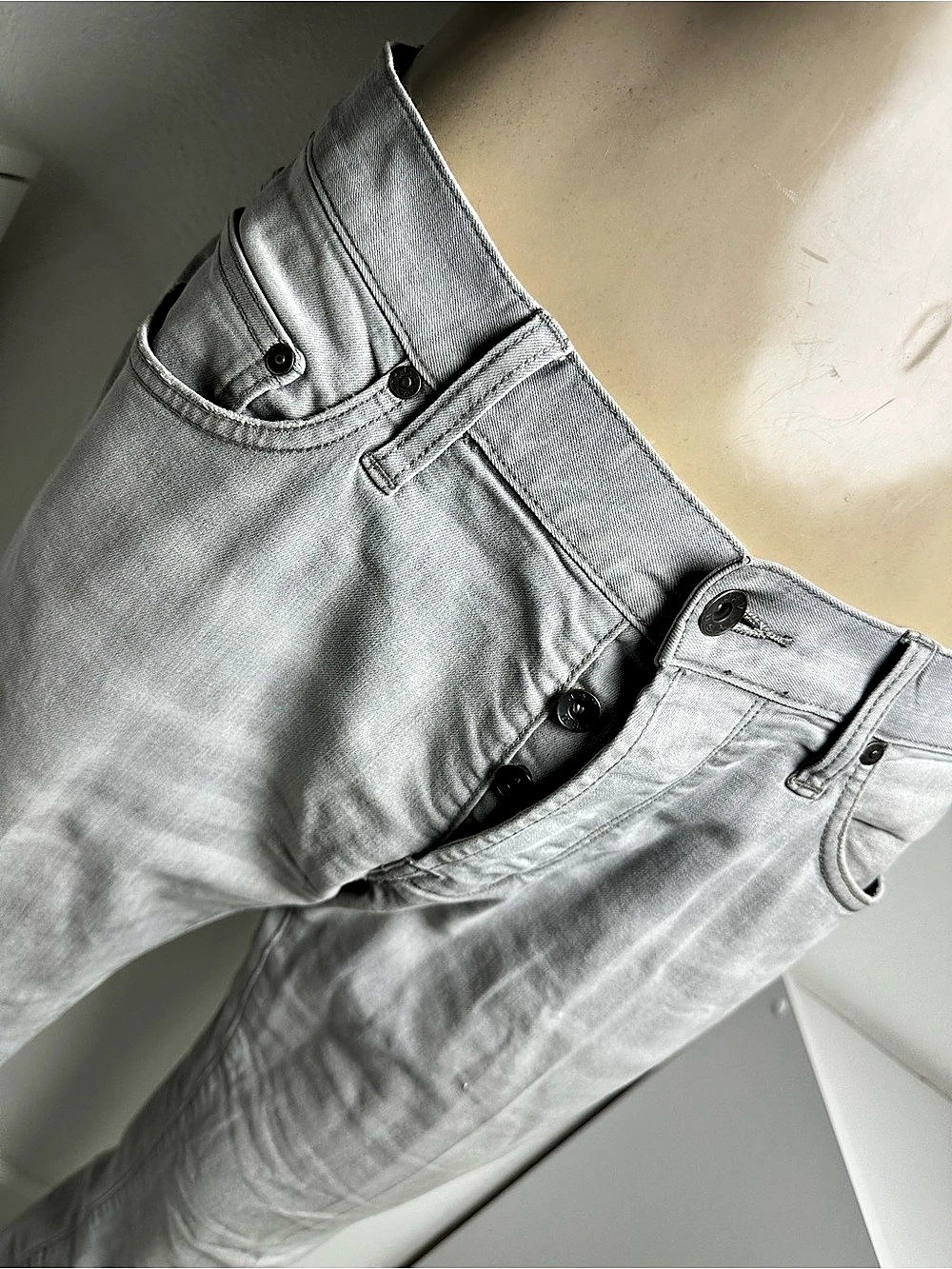 John Varvatos Skinny Jeans Gray Waist 32